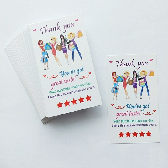 ♥️ 5x25 / 50 Thank You Cards - Picture 5 of 6